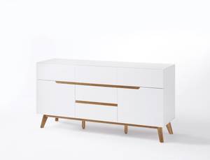 Kommode Celio 3 Weiß - Holz teilmassiv - 145 x 76 x 40 cm