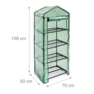 Foliengewächshaus mit PE Gitterfolie Höhe: 158 cm