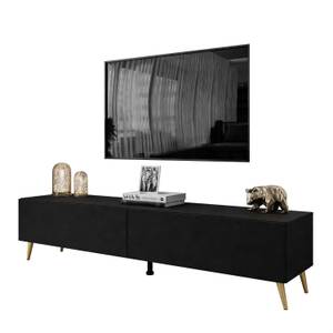 RTV Schrank COLETTE III Schwarz - Gold - Höhe: 43 cm