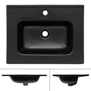 Vasque 61x16,5x46 cm noir Noir