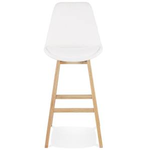 Tabouret De Bar SANDRA Blanc - Bois massif - 48 x 112 x 56 cm