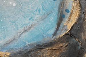 Acrylbild handgemalt Verzauberte Quelle Blau - Massivholz - Textil - 60 x 90 x 4 cm