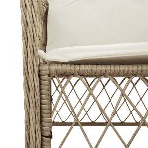 Bistro-Set-k454 ( 3-tlg ) Beige - Massivholz - Höhe: 1 cm