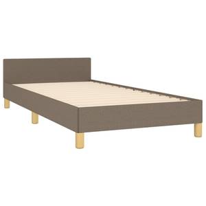 Bettgestell mit Kopfteil 3016044-1 Braun - Taupe - 93 x 193 cm