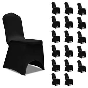 Housse de chaise(lot de 18) 3003531-1 Noir