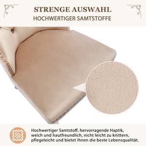 Polsterstuhl VELVWings (6er Set) Beige - 6er Set