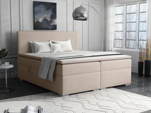 Boxspringbett Doppelbett Ennis Beige - Breite: 180 cm