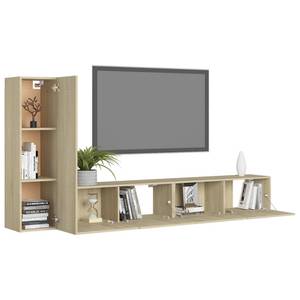 TV-Schrank 3er Set D756 Braun - Holzwerkstoff - 30 x 110 x 31 cm