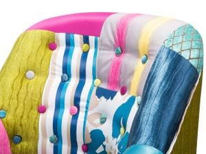 Sessel MANDAL Blau - Grün - Pink - Weiß - Textil - 65 x 86 x 57 cm