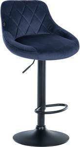 Barhocker Lazio 2er Set Blau - Schwarz