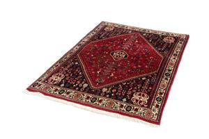 Tapis Afshar XI Rouge - Textile - 108 x 1 x 149 cm