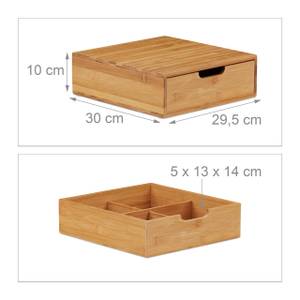 Schubladenbox Bambus Höhe: 10 cm