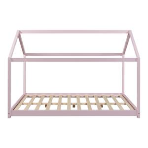 Lit cabane pour enfant Cerro Rose foncé - 126 x 135 cm