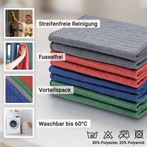 Reinigungstücher 00000303 8er Set Textil - 40 x 1 x 40 cm