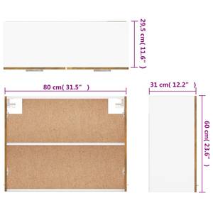 Hängeschrank 3016496-7 Braun - Raucheiche Dekor - 80 x 60 cm