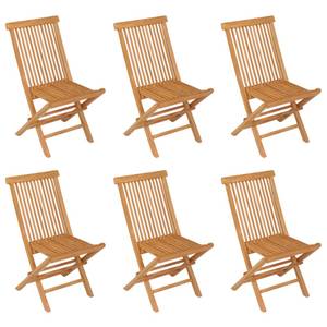 Garten-Essgruppe (7-teilig) 3007219-3 Braun - Massivholz - Holzart/Dekor - 80 x 75 x 160 cm