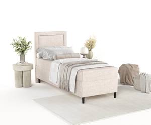 Boxspringbett Kallista Beige - Breite: 100 cm - H3