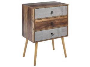 Commode BATLEY Marron - Gris - Bois manufacturé - 60 x 82 x 39 cm