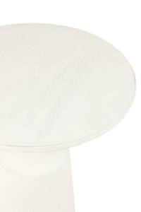 Table gigogne rond aluminium blanc Blanc - Métal - 9 x 51 x 41 cm