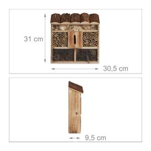 3 tlg Insekten City Braun - Bambus - Holzwerkstoff - 31 x 48 x 30 cm