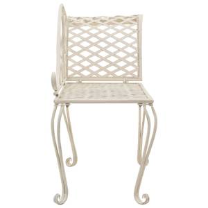 Chaise longue de jardin 3003858 Blanc - Métal - 128 x 88 x 46 cm