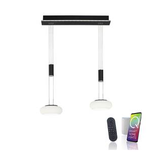 LED Pendellampe Q ETIENNE Smart Home Schwarz - Kunststoff - 35 x 200 x 350 cm