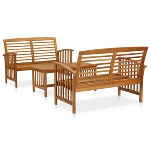 Garten-Lounge-Set (3-teilig) 3057972 Braun - Massivholz - Holzart/Dekor - 50 x 43 x 102 cm