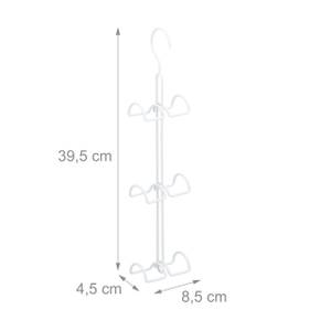 Handtaschenbügel 6 Haken Weiß