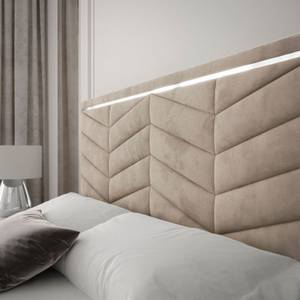 Polsterbett AURORA II 120x200 OperaPearl Pinie Beige Dekor - Breite: 120 cm