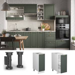 Meuble de cuisine Fame-Line 38007 Vert - Blanc