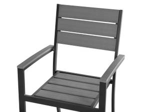 Chaise de jardin PRATO Noir - Gris