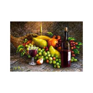 Puzzle Obst und Wein Papier - 25 x 5 x 35 cm