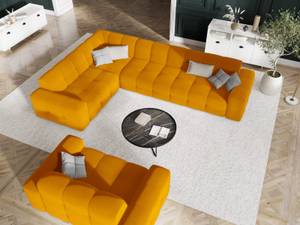 Ecksofa KENDAL 6 Sitzplätze Orange