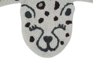 Tapis lavable en coton, LEOPARD Beige - Textile - 110 x 160 cm