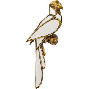 Wandschmuck Parrot Mirror Gold - Kunststoff - 15 x 43 x 3 cm