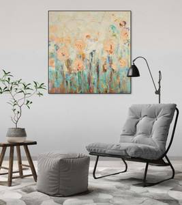 Tableau peint à la main Fantastic Dream Bois massif - Textile - 90 x 90 x 4 cm