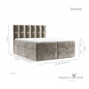 Boxspringbett Essence Taschenfederkern Beige - Breite: 180 cm