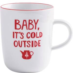 Becher 0,35 l Happy Cups Cold Outside Porzellan - 9 x 11 x 9 cm