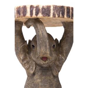 Beistelltisch Animal Elefant Braun - Kunststoff - 34 x 53 x 36 cm