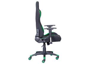 Chaise de jeu Gaming vert Noir - Vert - Textile - 69 x 125 x 50 cm