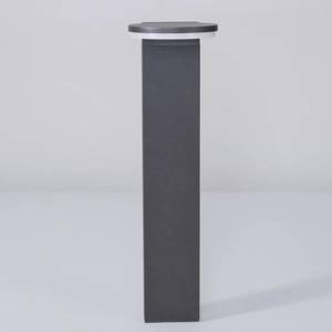 Wegeleuchte POSEN Grau - Metall - Kunststoff - 10 x 65 x 10 cm