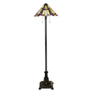 Lampe sur pied ETERNO 6 Marron - Gris - Verre - Métal - 43 x 157 x 43 cm