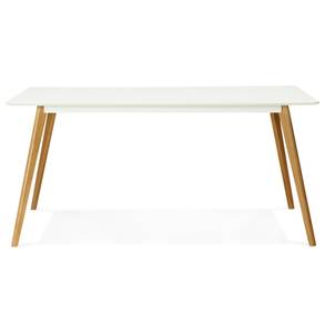 Schreibtisch CANDY Weiß - Massivholz - 90 x 75 x 160 cm