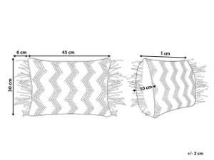 Dekokissen kirikkale Grau - Hellgrau - Anzahl Teile im Set: 1