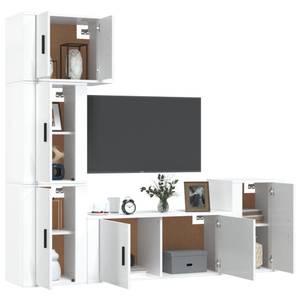 TV-Schrank 5er Set D440 Hochglanz Weiß