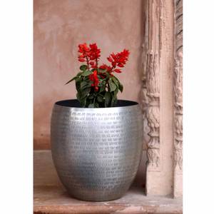 Orientalischer Blumentopf Castellon Silber - 25 x 25 x 25 cm