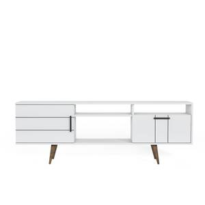 Meuble Tv Termini blanc Blanc - Bois manufacturé - 180 x 64 x 37 cm