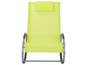 Chaise longue CAMPO Noir - Vert - Citron vert - Argenté