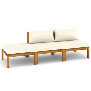 Garten-Lounge-Set Weiß - Massivholz - Holzart/Dekor - 65 x 29 x 65 cm