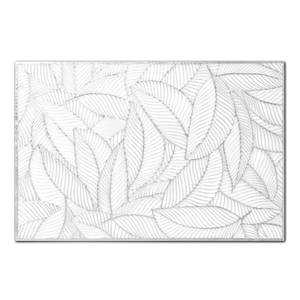 Platzset "Farn", Kunststoff, silber Silber - Kunststoff - 30 x 1 x 45 cm